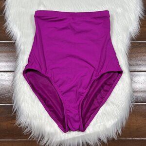 Spanx‎ Women's  Size 10 Berry Pink Core High Rise Brief Swim Bottoms